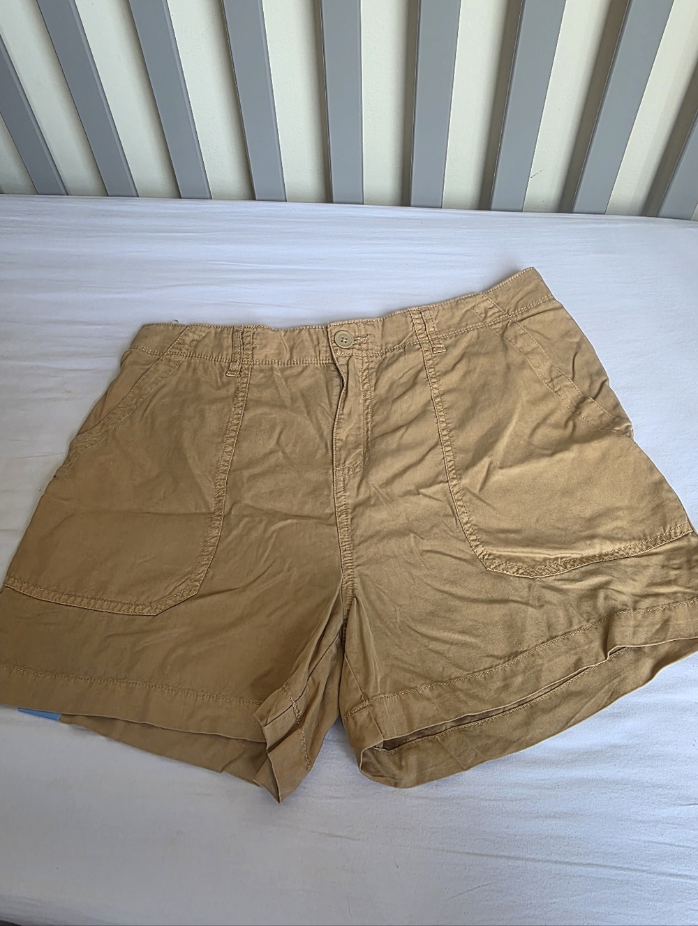 Social Standard By Sanctuary Women's Tan Casual 4 Inch Shorts Size Large